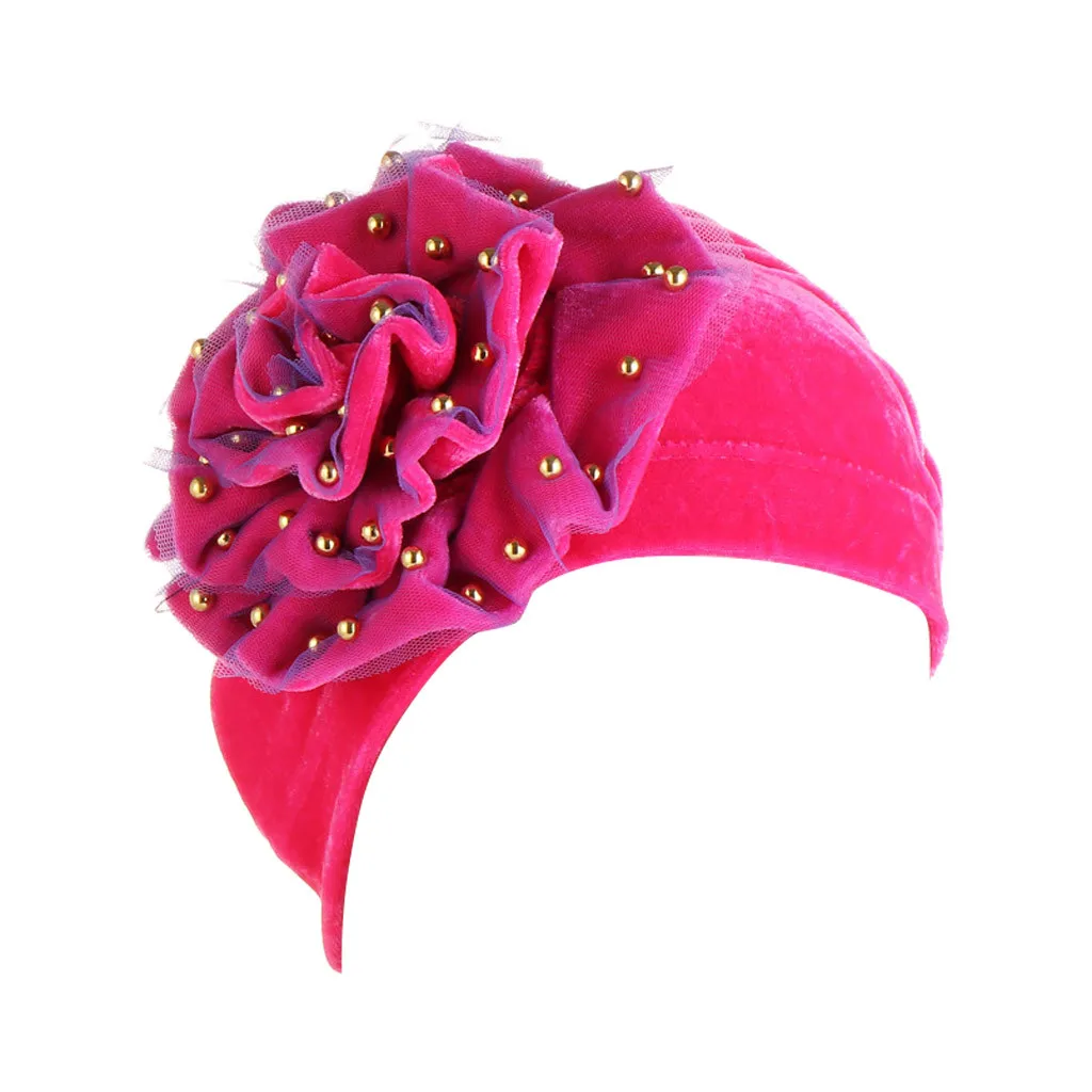 Одноцветная шляпа Женская жемчужная бисероплетенная Цветочная индийские шляпы