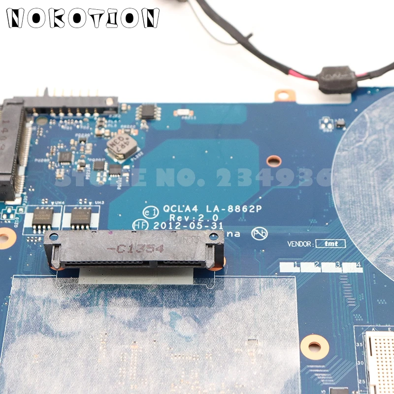 NOKOTION для samsung NP350V5C NP350 Материнская плата ноутбука HM70 UMA DDR3 BA59-03539A BA59-03539B QCLA4 LA-8862P