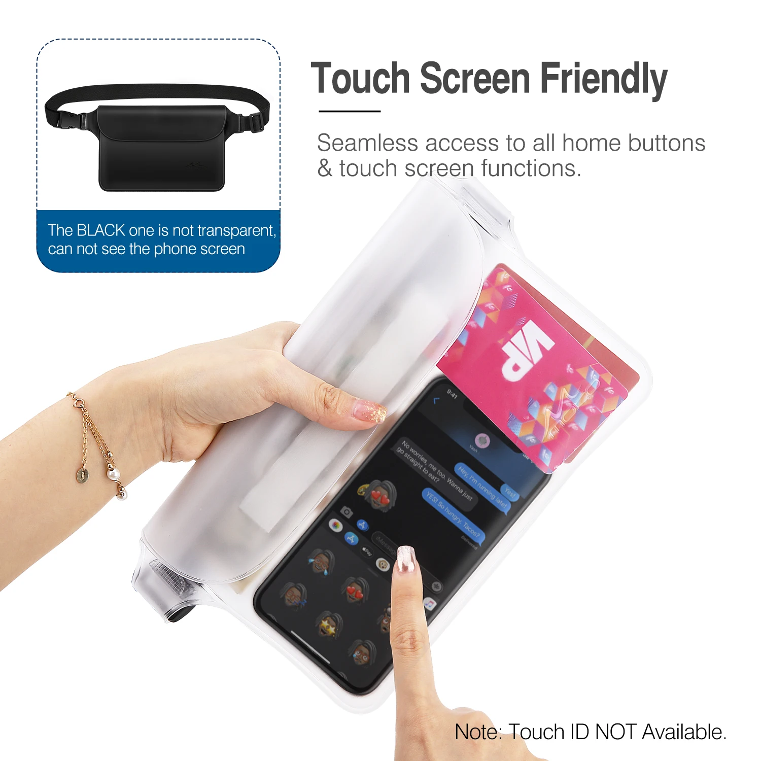 Waterproof Swimming Bag Ski Drift Diving Shoulder Waist Pack Bag Underwater Mobile Phone Bags Case Cover For Beach Boat Sports