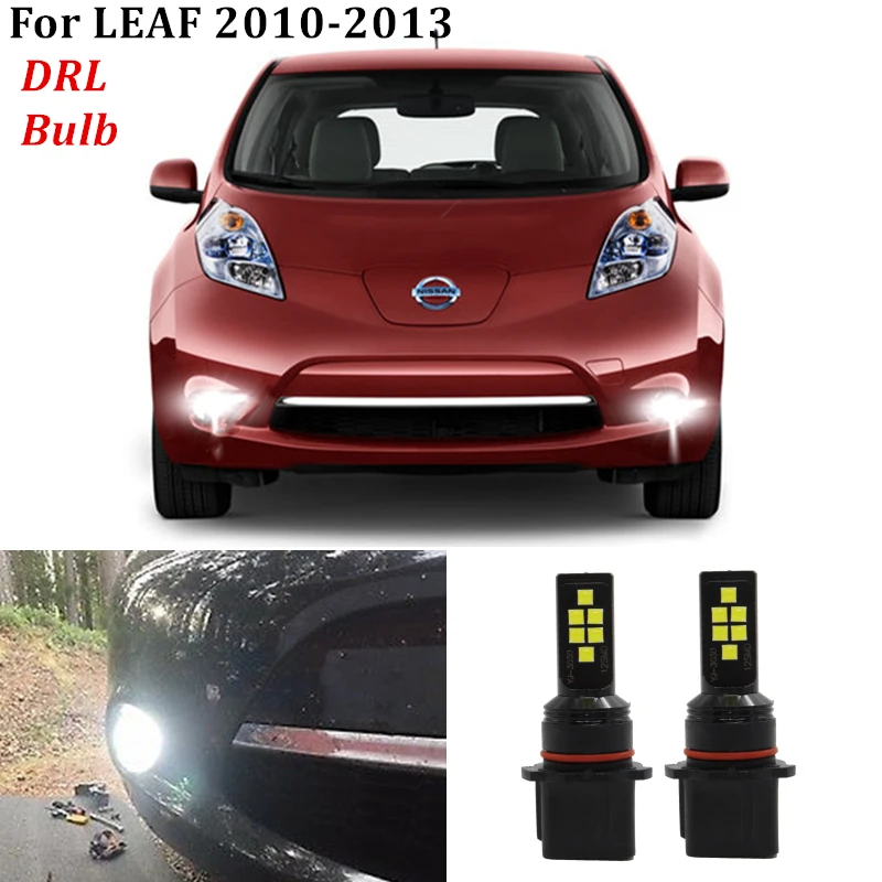 Белый для Nissan лист DRL светодиодный лампы 2010 2011 2012 2013 Светодиодный лампа Дневной