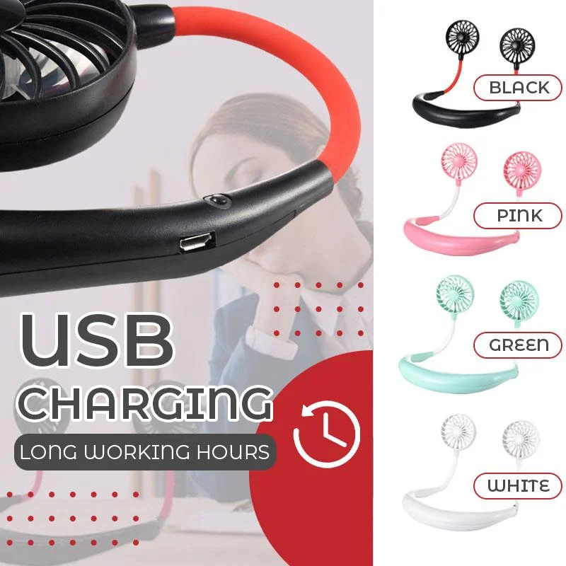 

Neck Fan portable Rechargeable Mini Fan USB air cooler Mute Sports Fans for Home Outdoor Ventilador Summer AirCooling DropShipp