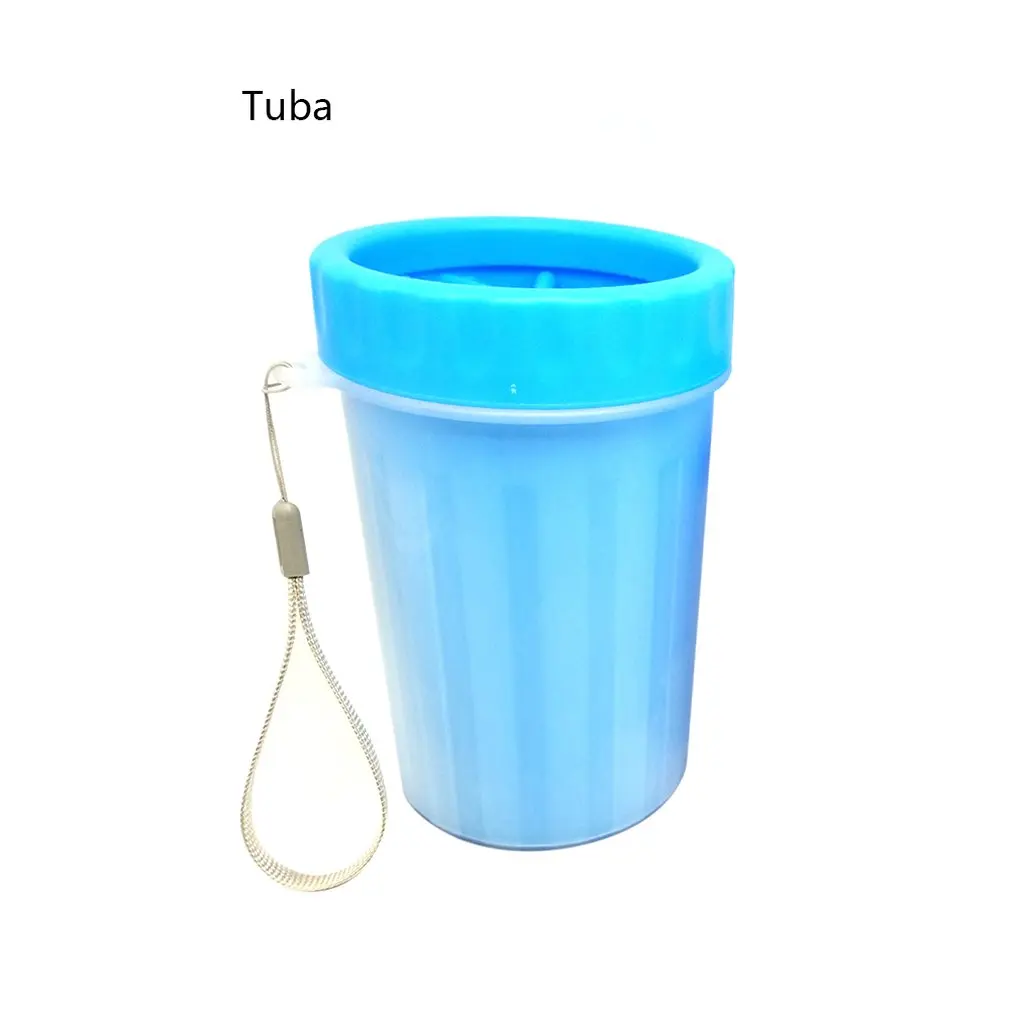 Automatic Portable Pet Foot Washer Cup Soft Silicone Bristles Pet Clean Brush Cleaning Paws Muddy Feet Dog Foot Wash Tools