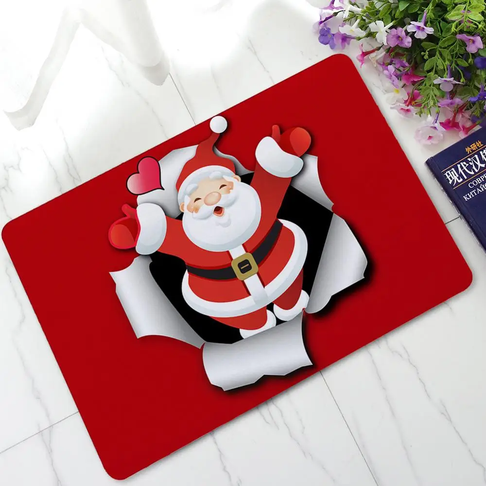 3D креативный коврик Деда Мороза С Рождеством украшение для дома Рождество Новый