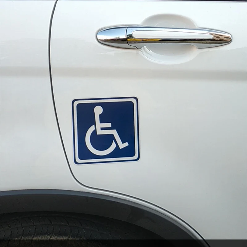 

13*13cm Disabled Sign Disability Mobility Car-Sticker Automobiles Motorcycles Window Bumper Laptop Vinyl Decal Decorative Goods