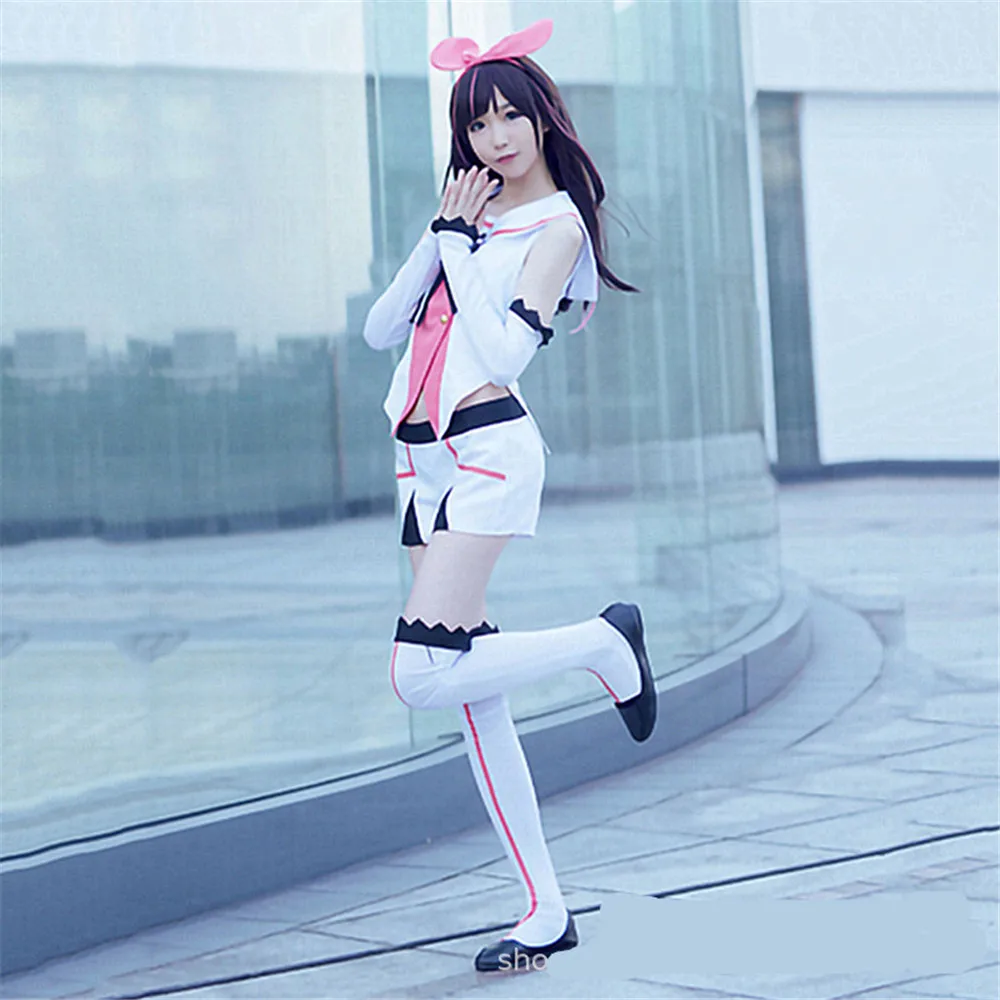 Костюм Vtuber Kizuna AI костюм для косплея популярный Virtual Youtuber женщин чулки| |