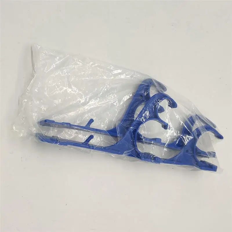1 Set Pool Cleaning Tool Hook Brush Pick Up Organizer Hanger Bracket with Screws for Home Garden (Blue) |