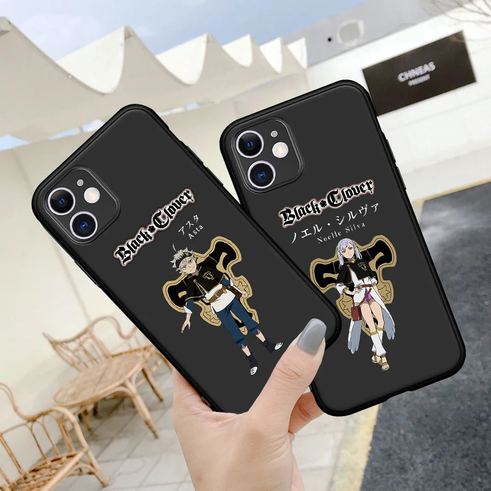 

Hot Japan Anime Black Clover Anime Asta Phone Case For iPhone 12 11 Pro Max 8 7 6 6S Plus SE2020 XR X XS Max Coque cover Fundas