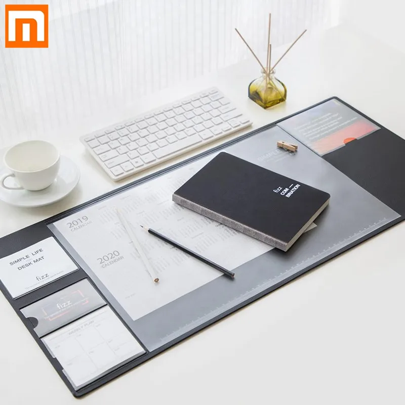 Xiaomi Fizz многофункциональный офисный Настольный коврик носимый Настольный органайзер для бумаг стол для хранения памятки коврик не Противоскользящий мышь коврик