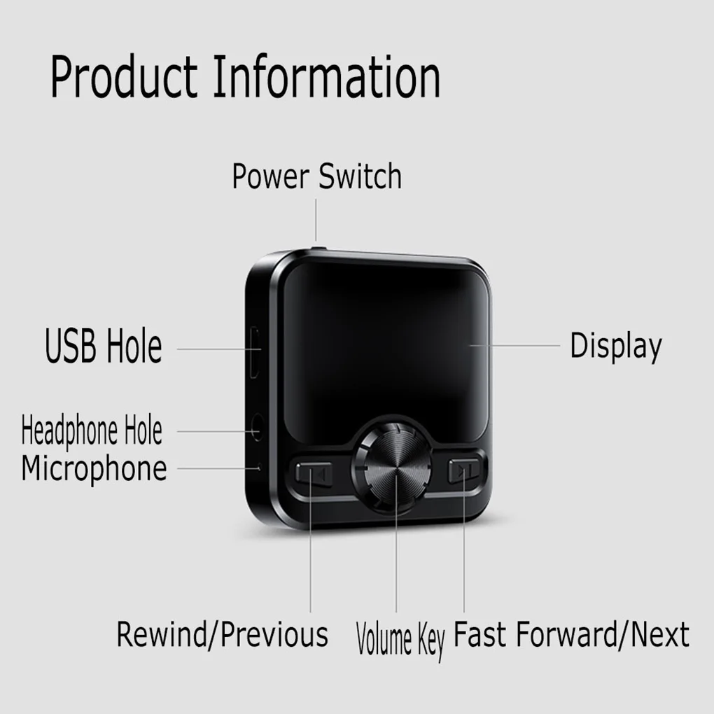 Диктофон Bluetooth спортивный HIFI MP3-плеер ручка для звукозаписи IPX6 FM-радио
