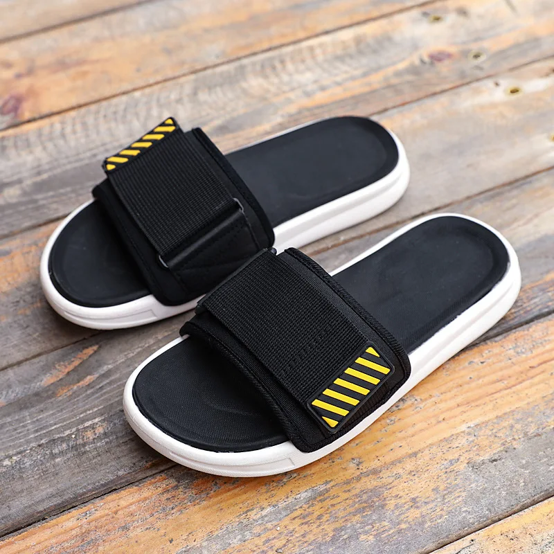 

Whoholl Summer Men Slides Slide Slippers Home Indoor Shoes House Beach Outside Slipers Slipper Sleepers Soft Hot Sale Big Size