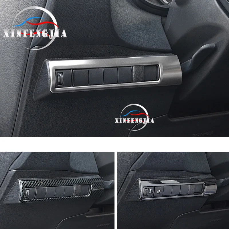 Для Toyota Corolla 2020 нержавеющая передняя фара переключатель управления панель
