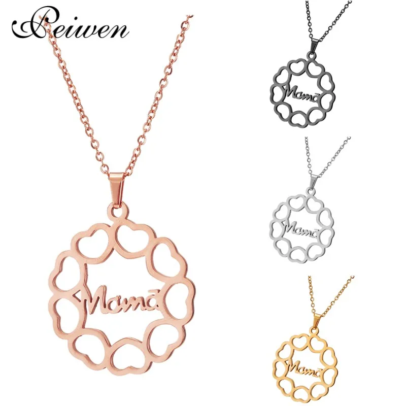 Модное ожерелье с подвеской в виде надписи Мама для женщин и мужчин цепочка из