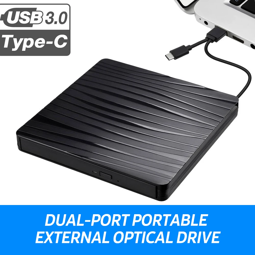 USB3.0 + двухпортовый порт Type-C внешний оптический привод CD/DVD проигрыватель
