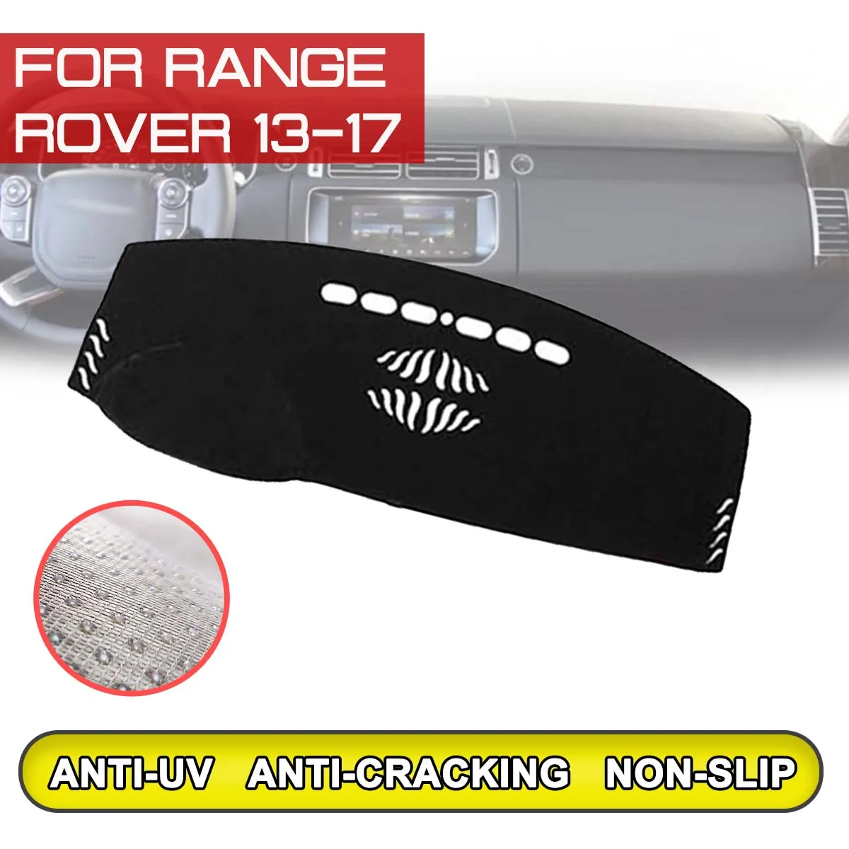 

for Range Rover 2013 2014 2015 2016 2017 Car Dashboard Mat Anti-dirty Non-slip Dash Cover Mat UV Protection Shade