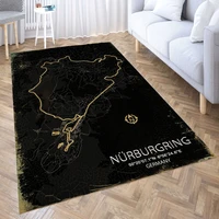 nurburgring circuit 3d printing room bedroom anti slip plush floor mats home fashion carpet rugs new dropshipping