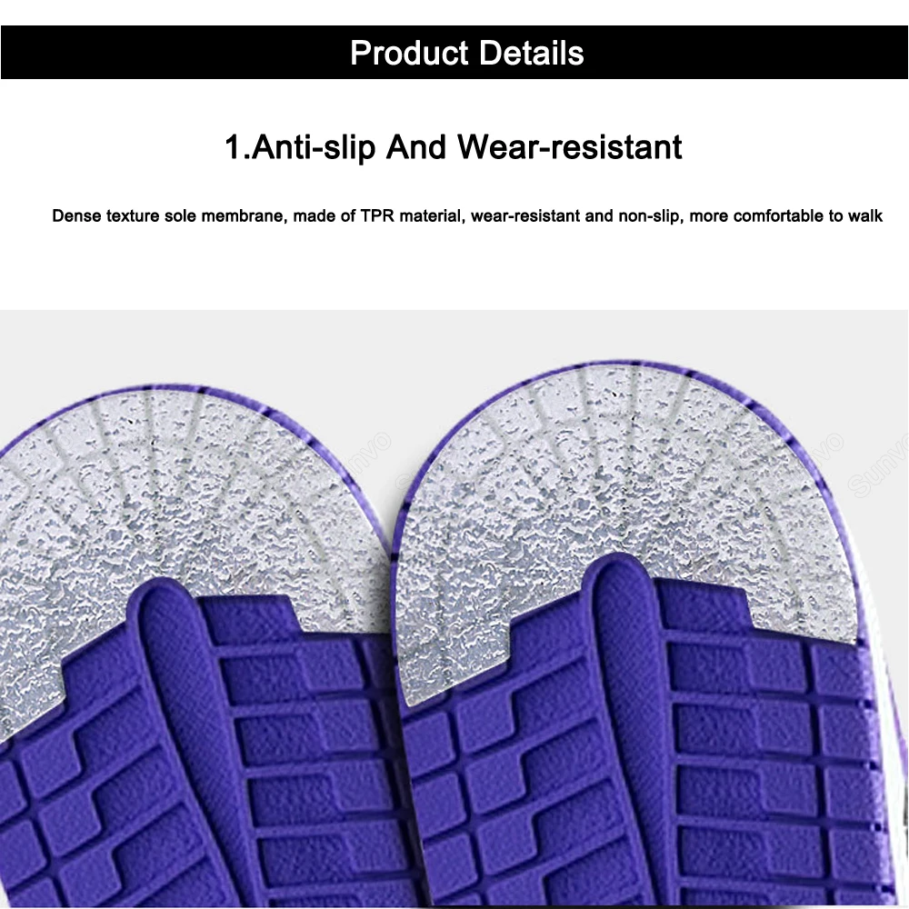Sunvo Shoe Heel Sole Protector for Sneakers Wear-resistant Soles Sticker Self Adhesive Rubber Outsole Shoes Care Anti-slip Pads