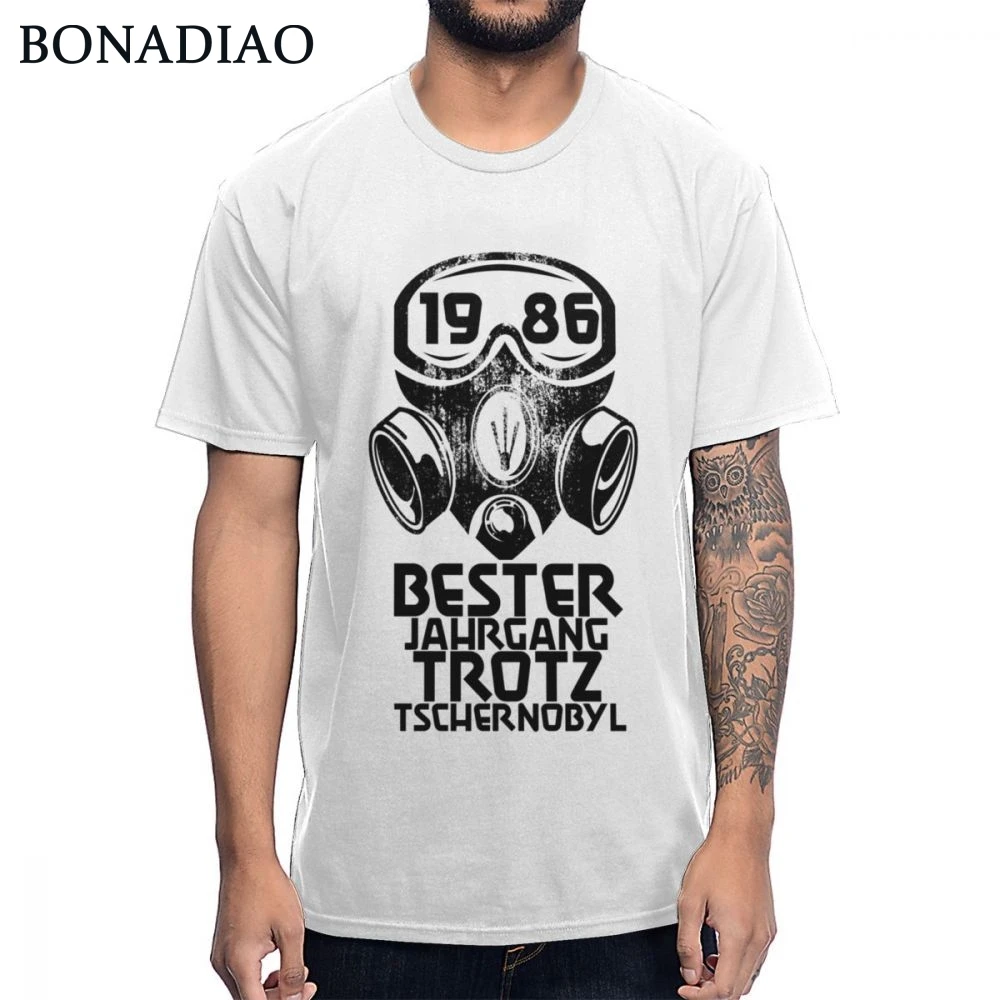 Классическая винтажная футболка из натурального хлопка с круглым вырезом 1986 в