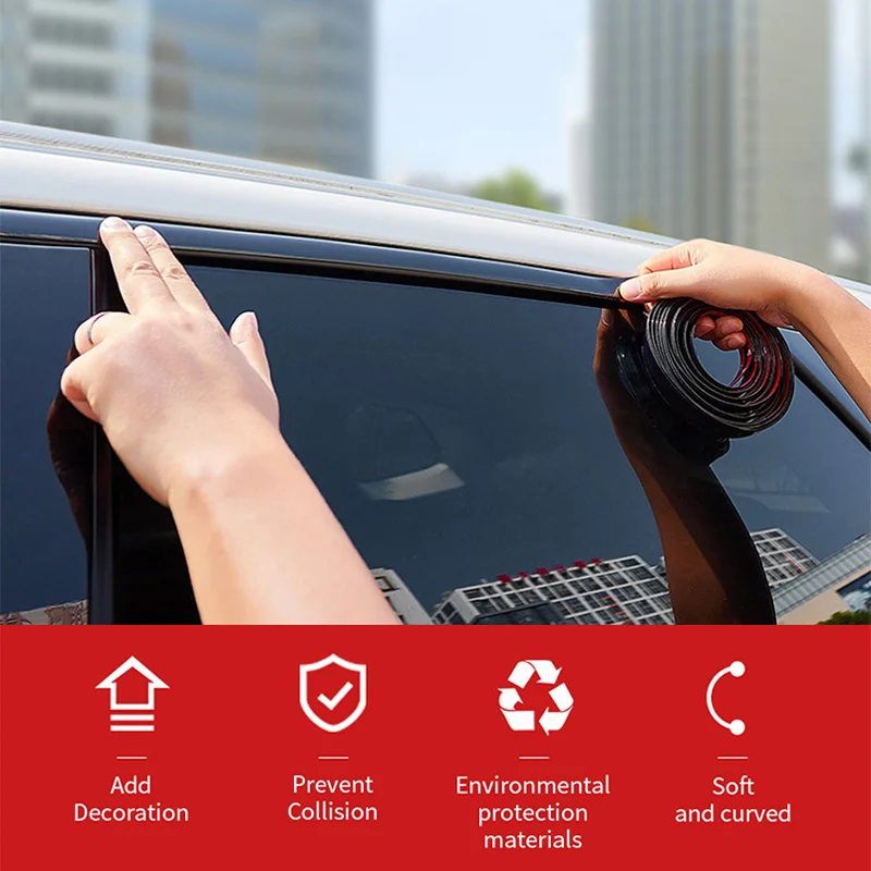 3 м/5 м Хромовая Стайлинг молдинг накладная полоса защитные полосы для края двери