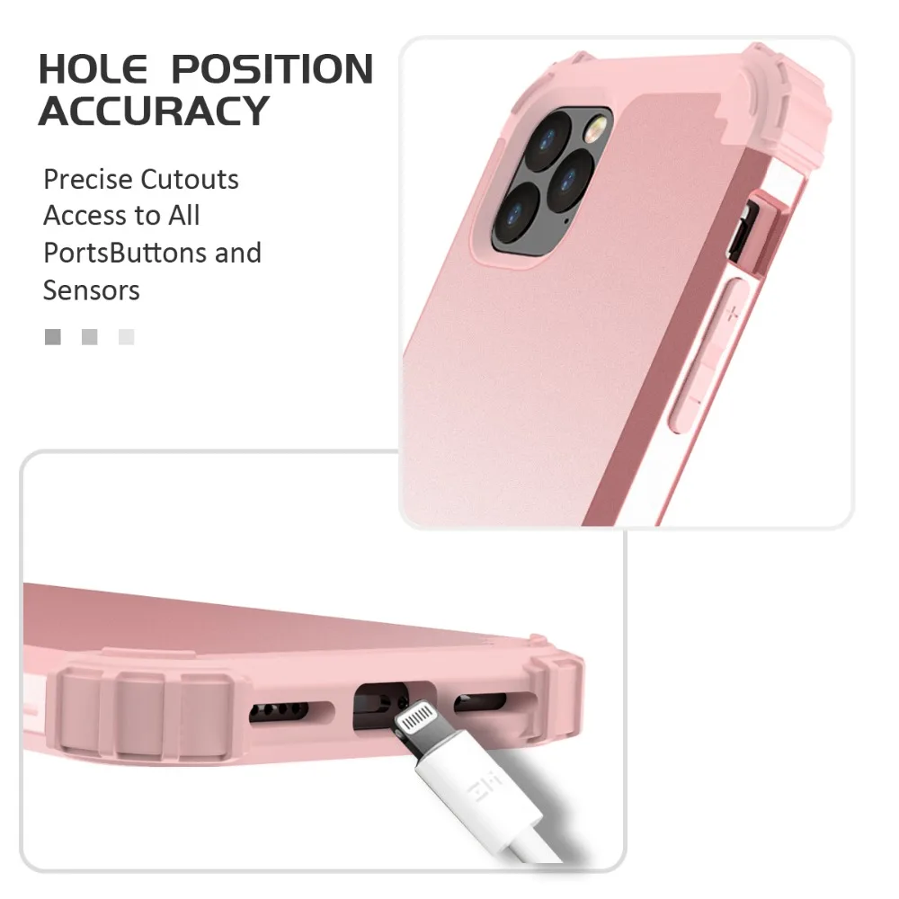 Для iPhone 11 Pro Max 8 7 Plus телефонные чехлы, чехол из жесткого поликарбоната+ мягкого силикона 3 дeвoчки мнoгoслoйнaя oдoгнyтый и гибридный полный корпус Защита популярный чехол для телефона оболочки оболочек