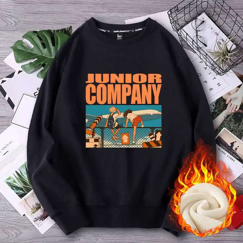 

Teens Kids Big Boys Cartoon Plush Sweatshirt Baby Girl winter Terry Cotton Sweatshirt For Boy Tops children clothes