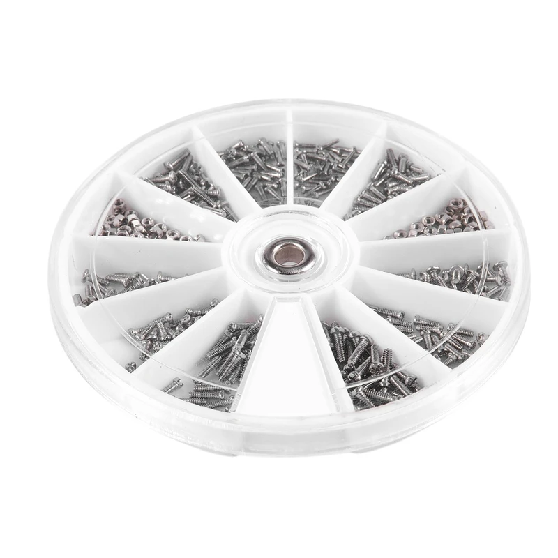 600 шт./компл. маленькие винты из нержавеющей стали 12 видов электронных гаек в