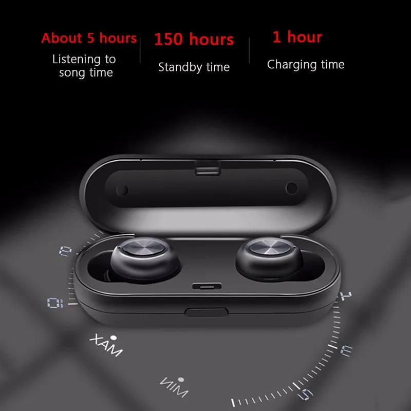 HIFI Bluetooth наушники 5 0 TWS мини 3D стерео беспроводные IPX5 водонепроницаемые с зарядным