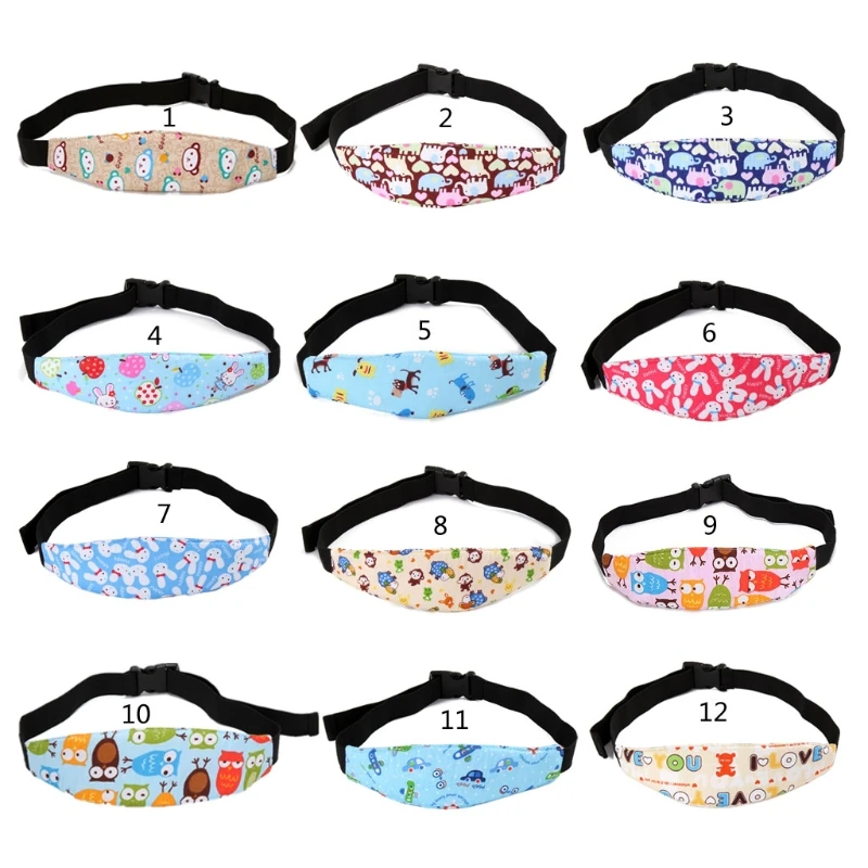 Soporte de cabeza de asiento de coche para beb&eacute;, Cintur&oacute;n de sujeci&oacute;n ajustable, Corralitos para ni&ntilde;o y ni&ntilde;a, posicionador de sue&ntilde;o, almohadas de seguridad para beb&eacute;-2