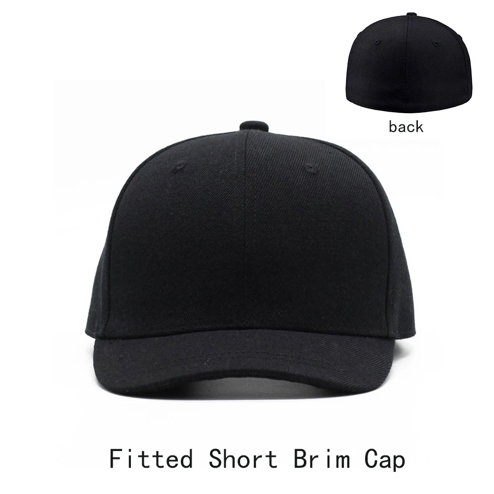 Fitted Cap Short Brim Cap Men Women Peaked cap Retro Japanese Style Baseball Cap