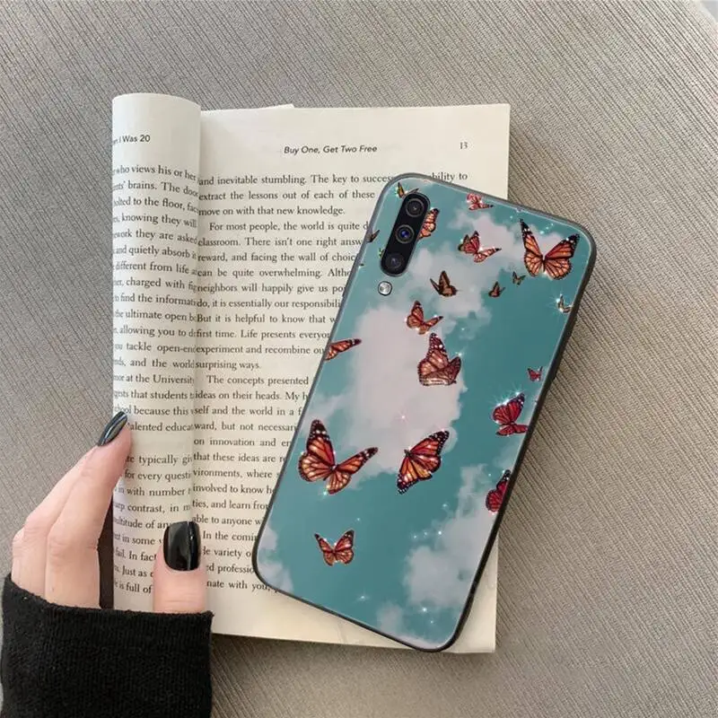 

Nice sky with butterflies Phone Case For Samsung Galaxy A 3 6 7 8 10 21 01 11 31 91 10S 20S 30S 50S PLUS
