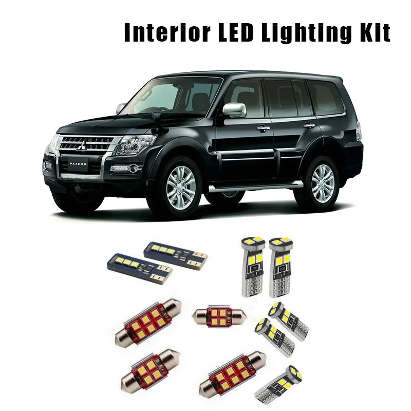 

16 шт., белые светодиодные лампы для Mitsubishi Montero V60 Pajero 1999-2006
