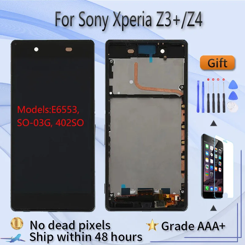 Для Sony Xperia Z3 + Plus Z4 E6553 SO-03G 402SO ЖК-экран в сборе с передним сенсорным стеклом