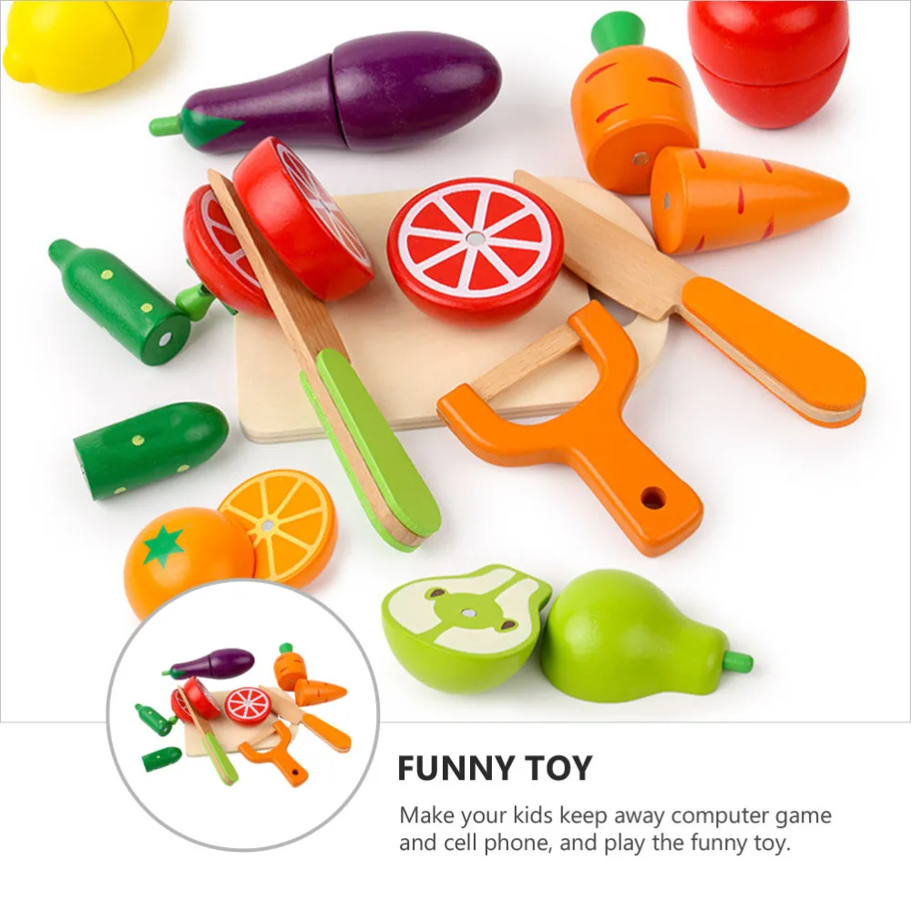 

1 Set/8pcs Simulation Vegetable Interactive Toys Cognitive for Kids
