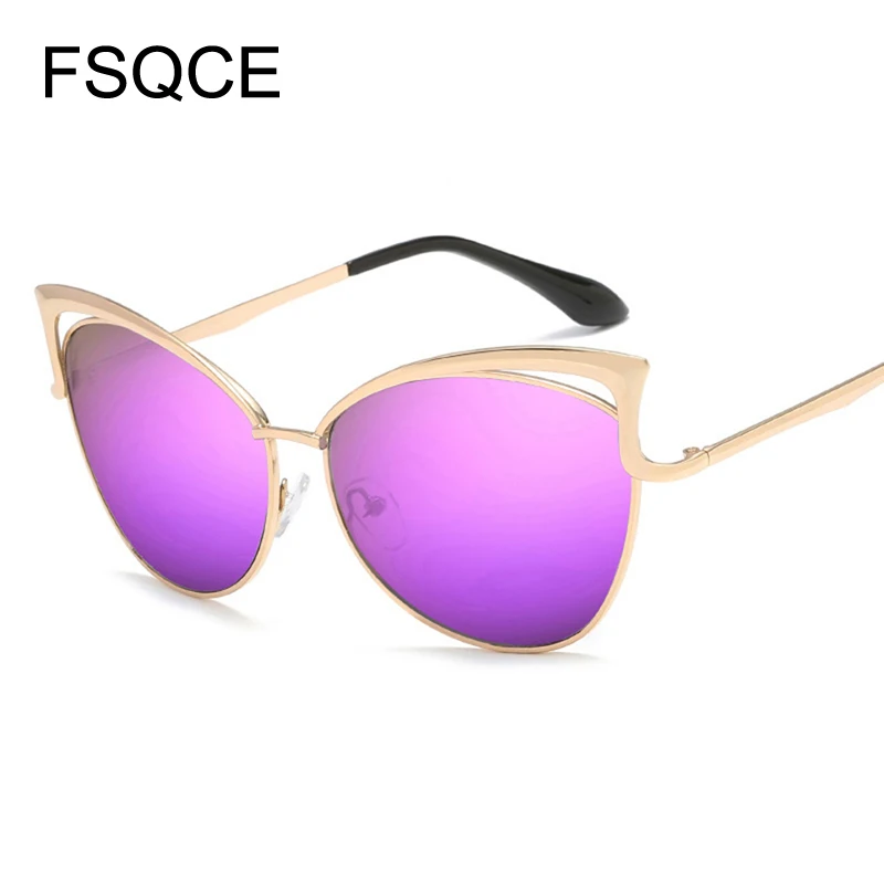 Солнцезащитные очки кошачий глаз женские модные брендовые дизайнерские ретро