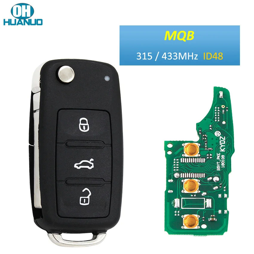 Система MQB с 3 кнопками 315 МГц 433 чипом ID48 | Автомобили и мотоциклы