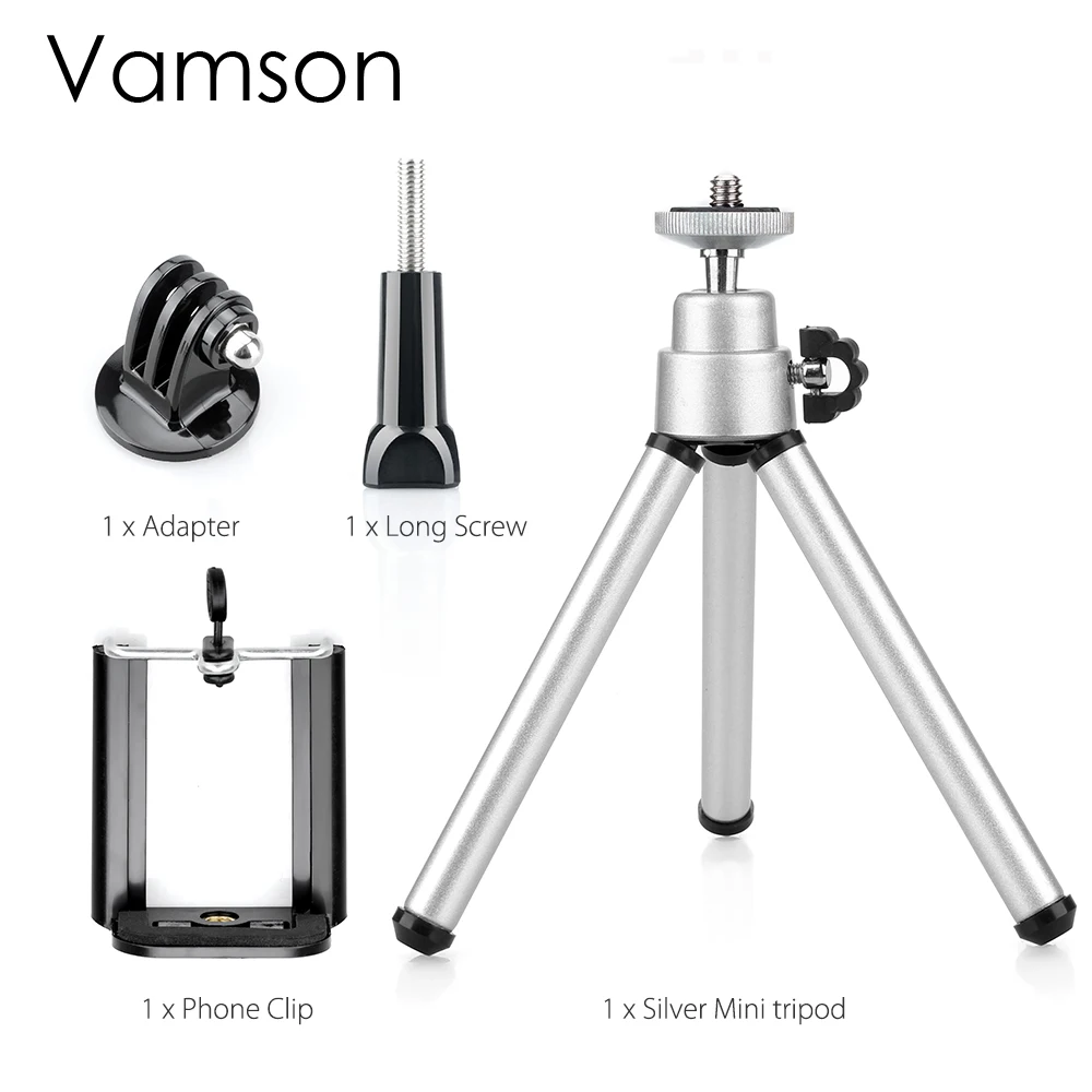 VP413-VP129A-101-LS Vamson мини масштабируемый монопод Штатив для Go Pro Аксессуары для GoPro Hero 7 6 5 4 3+ для Sj4000 для Xiaomi для Yi камеры VP413 - Цвет: VP413-VP129A-101-LS