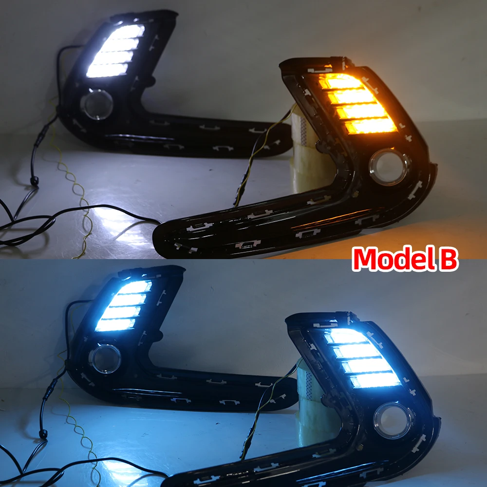 Car Flashing 1 Pair LED car DRL Daytime Running Light Daylight Waterproof Signal lamp lights for Hyundai Elantra 2016 2017 2018 |