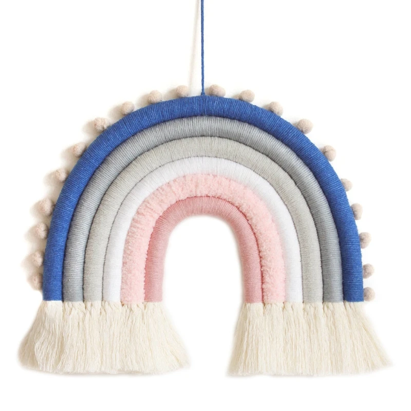 

6 Layers Nordic Woven Rainbow Tapestry Home Decor Wall Hanging Toys Nursery Decor Living Room Kids Girls Bedroom Decoration