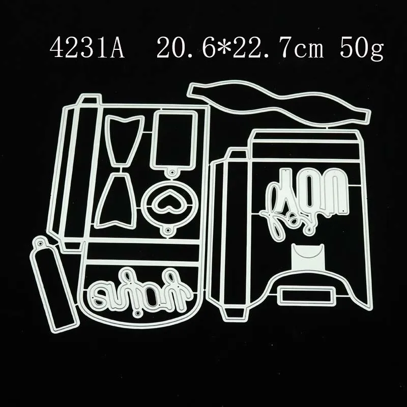 

2021 New Rosette Envelope DIY Box Metal Cutting Dies Craft Die Cut Stencil for Scrapbooking Card Make Mould Sheet Decor Template