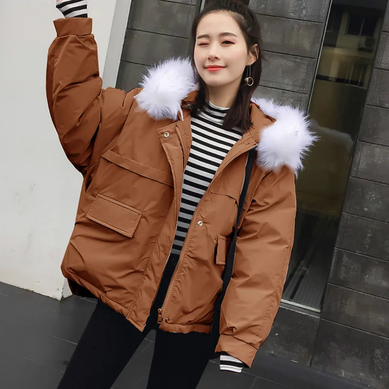 

Winter Clothing 2020 Puffer Jacket Women's Short Winter Womens Jacket New Korean Version Loose Small Cotton Bread Coat Student