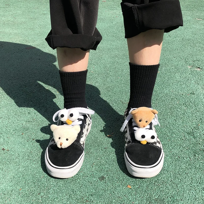 

Bear Shoelace Decoration Accessories Cartoon Doll Aj Ins Female Shoe Pendant Creative Cute Three-dimensional Buckle Model Toys
