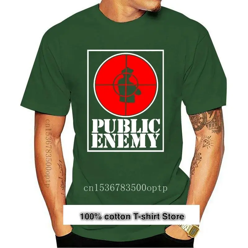 

Camiseta blanca y negra one1 side 90s Public Enemy PE, XS-3XL