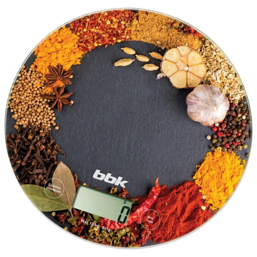 Кухонные весы BBK KS103G BLACK/ORANGE | Дом и сад