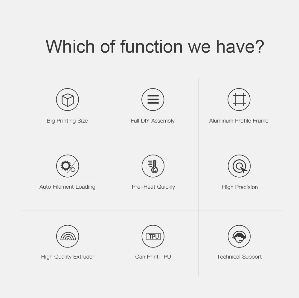 Комплекты для 3D-принтера Anet A8 plus размер печати полностью металлическая рама