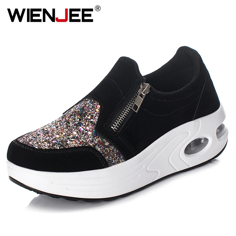 Женская Повседневная обувь Модная с блестками Нескользящая амортизацией