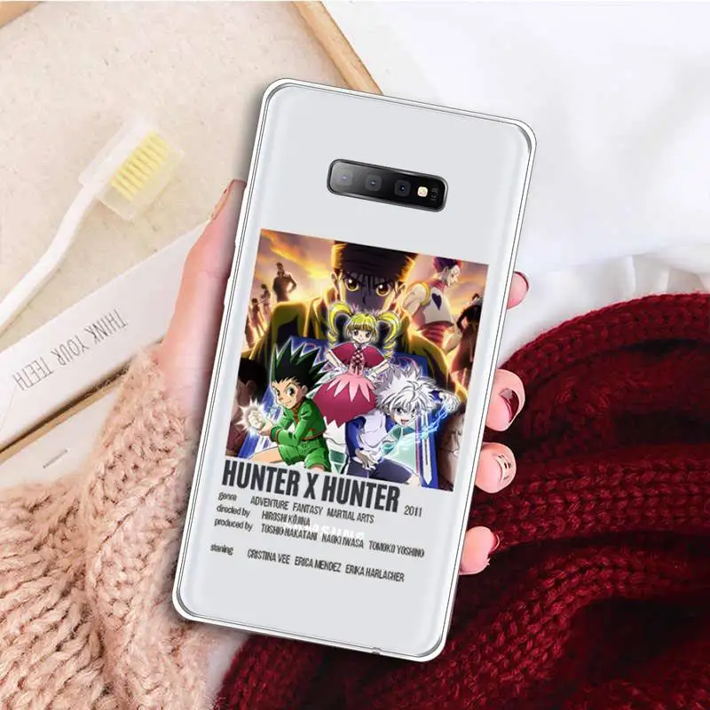 

Hunter x hunter Anime mobile Phone Case Transparent For Samsung Galaxy A 71 21s S note 8 9 10 plus 20 ultra