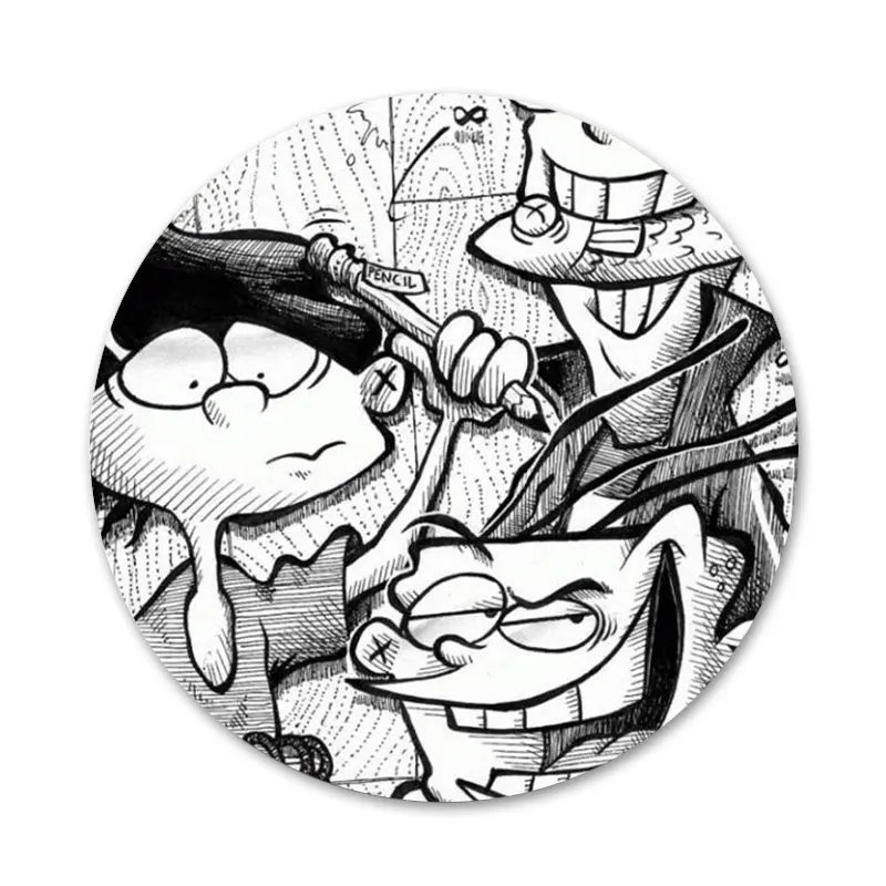 

ed edd n eddy Icons Pins Badge Decoration Brooches Metal Badges For Backpack Decoration 58mm