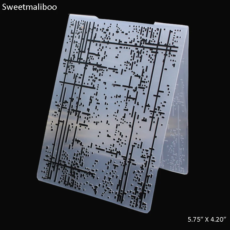 Точечная линия дождя абстрактный тиснение папка пластиковые DIY Скрапбукинг