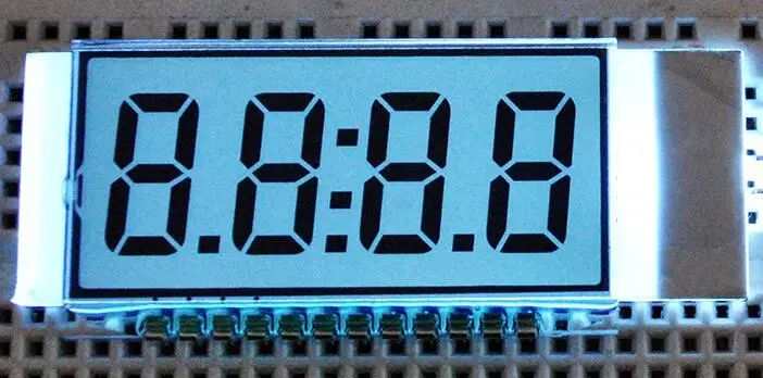 12PIN TN положительная 4-разрядная сегментная ЖК-панель белая - Цена: 266.23