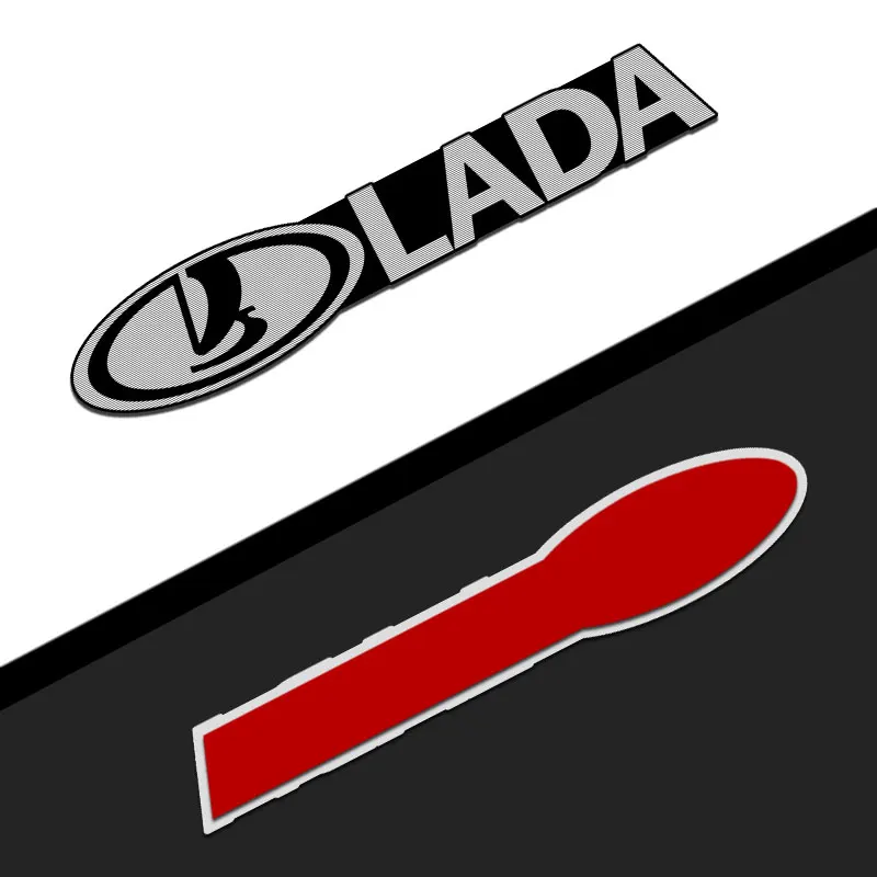 2 шт. алюминиевые автомобильные 3D-Наклейки для Lada Sedan Largus Kalina Granta Vesta X-Ray XRay Et -