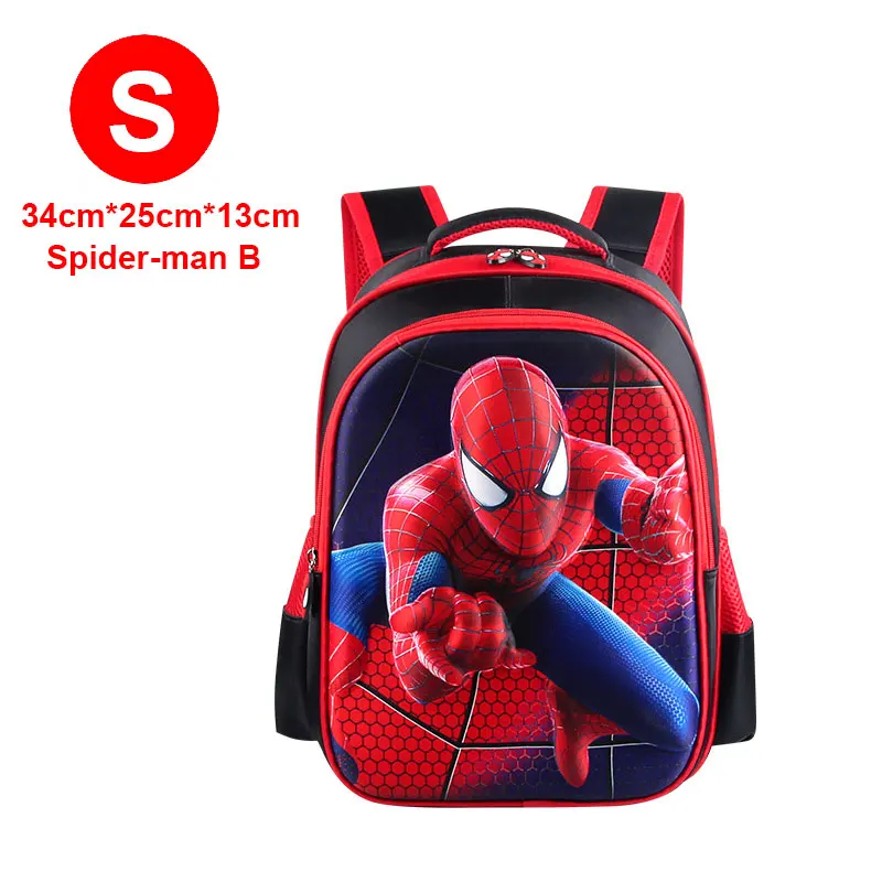 Red S spider-man 1 MARVEL, Супермен, Бэтмен, Человек-паук, Bacpac, Капитан Америка, детские школьные сумки для мальчиков и девочек, студенческий рюкзак для молодых людей - Цвет: Red S spider-man 1